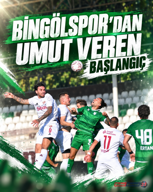 12Bingölspor'dan umut veren başlangıç