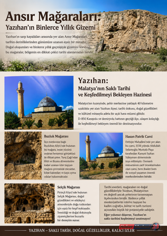 Malatya’nın Saklı Kalan Tarih Defteri: Yazıhan