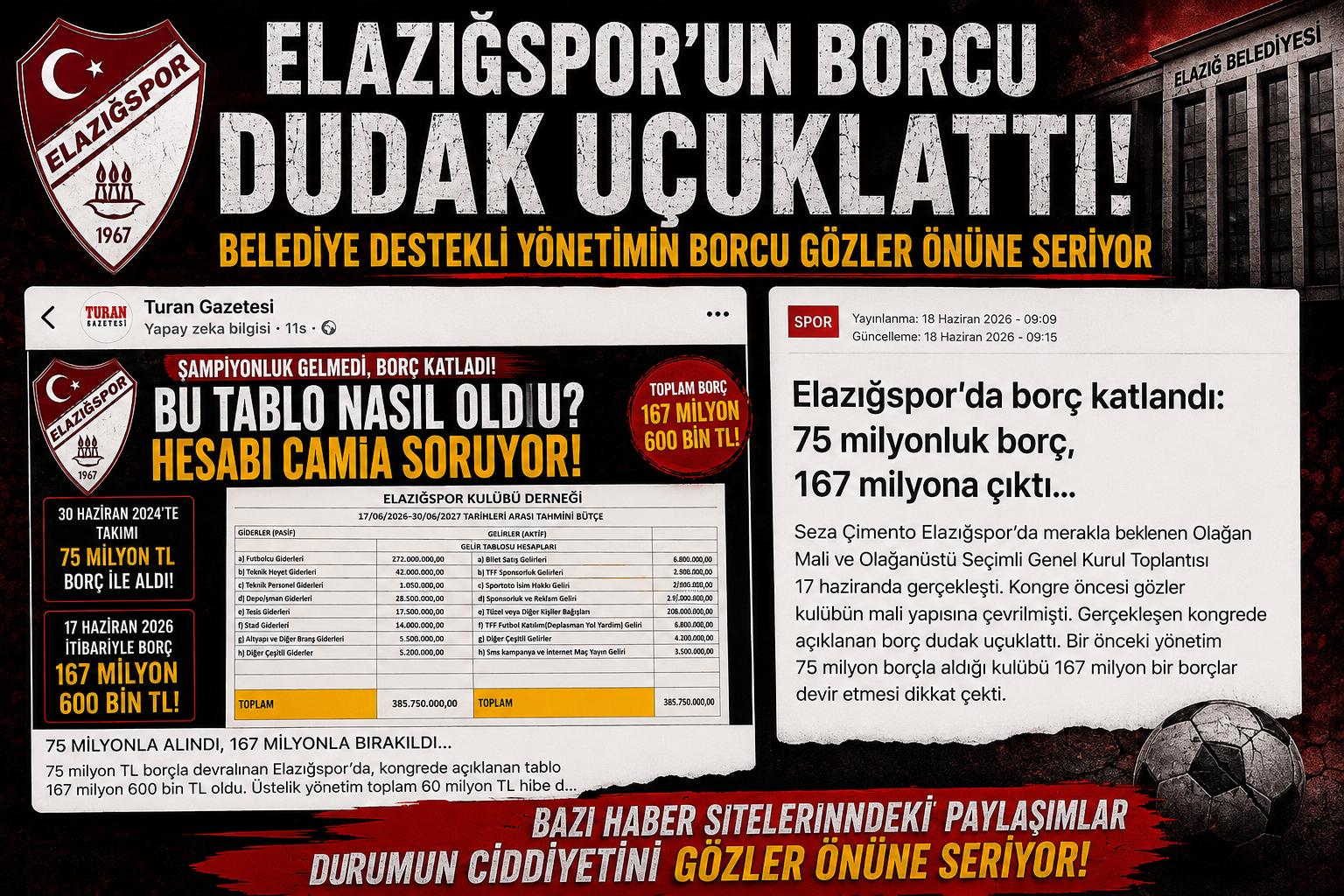 Belediye Destekli Yönetimden geriye Dudak Uçuklatan Borç Kaldı.