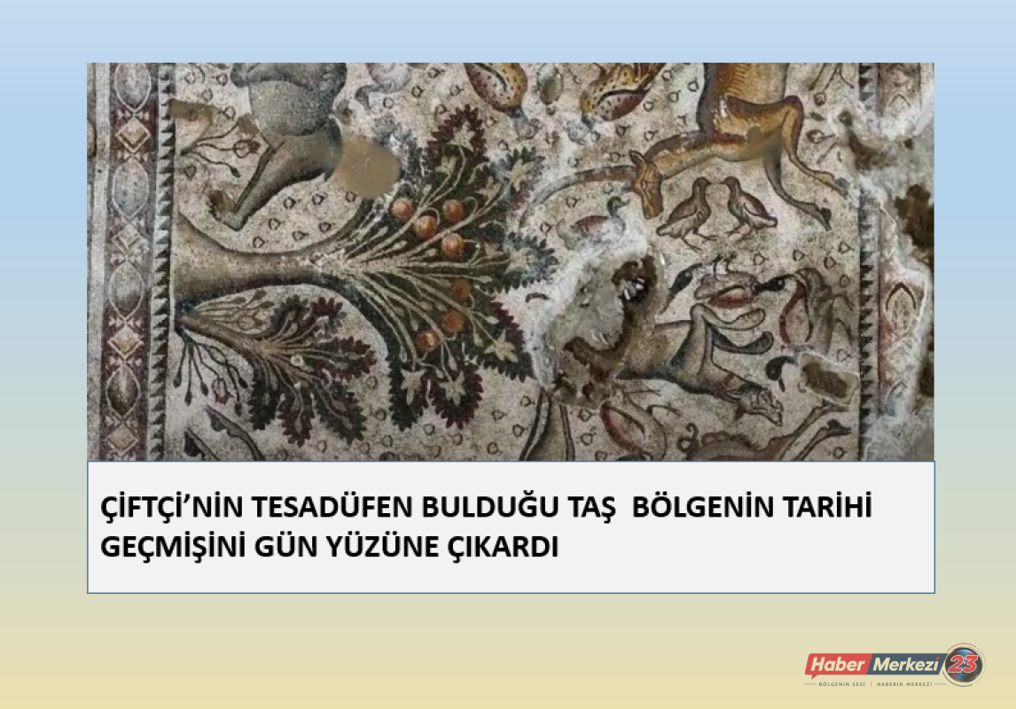 ÇİFTÇİ’NİN TESADÜFEN BULDUĞU TAŞ  BÖLGENİN TARİHİ GEÇMİŞİNİ GÜN YÜZÜNE ÇIKARDI