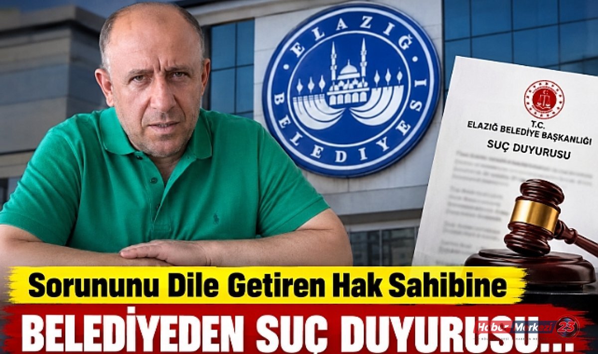 Sorununu Dile Getiren Hak Sahibine, Belediyeden Suç Duyurusu…